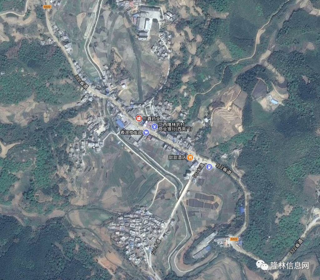 隆林16個鄉鎮衛星地圖哪個最美呢隆林信息網