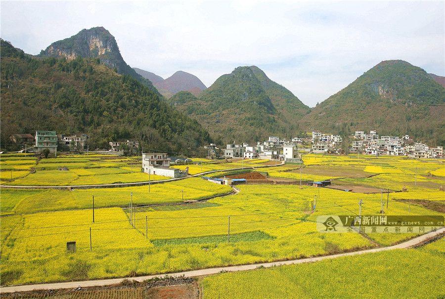 廣西百色市隆林縣-天湖,眺望的白羊,國家一級(jí)水電站